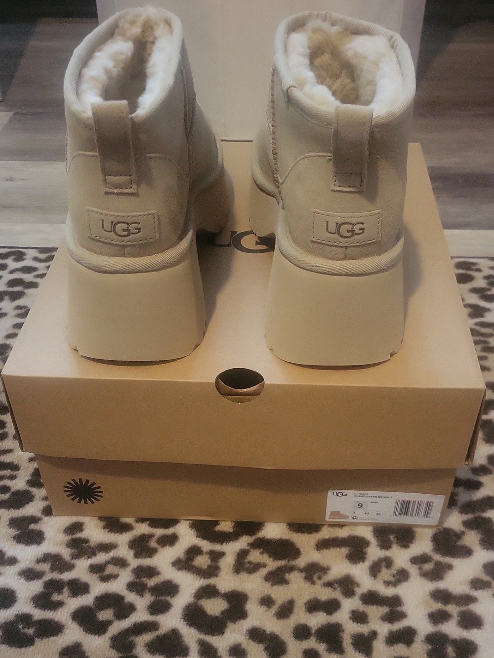 ⭐️NEW!⭐️ UGG Classic Ultra Mini New Heights Platform Boot - Mustard Seed - Picture 4 of 9